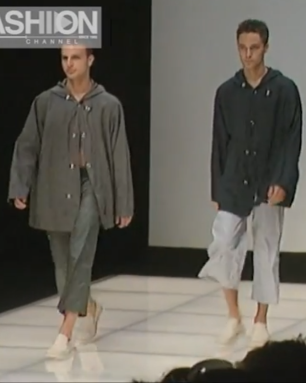 SS2000 Emporio Armani Wrap Hood Cotton Parka (L)