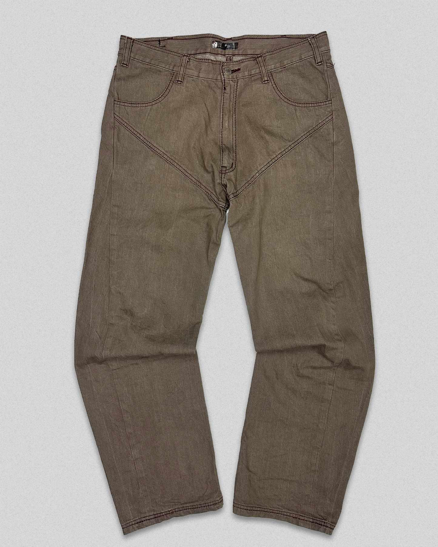 00's BAL Contrast Stitch Trousers (M)