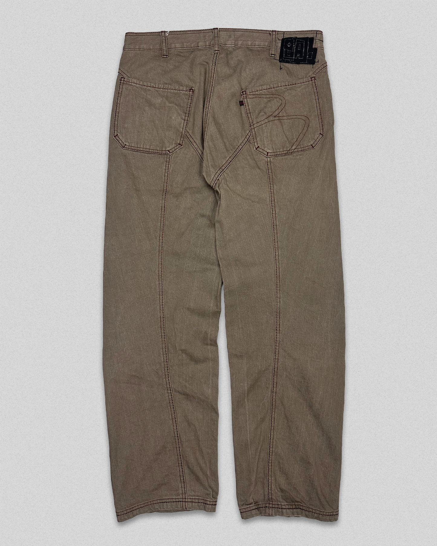 00's BAL Contrast Stitch Trousers (M)