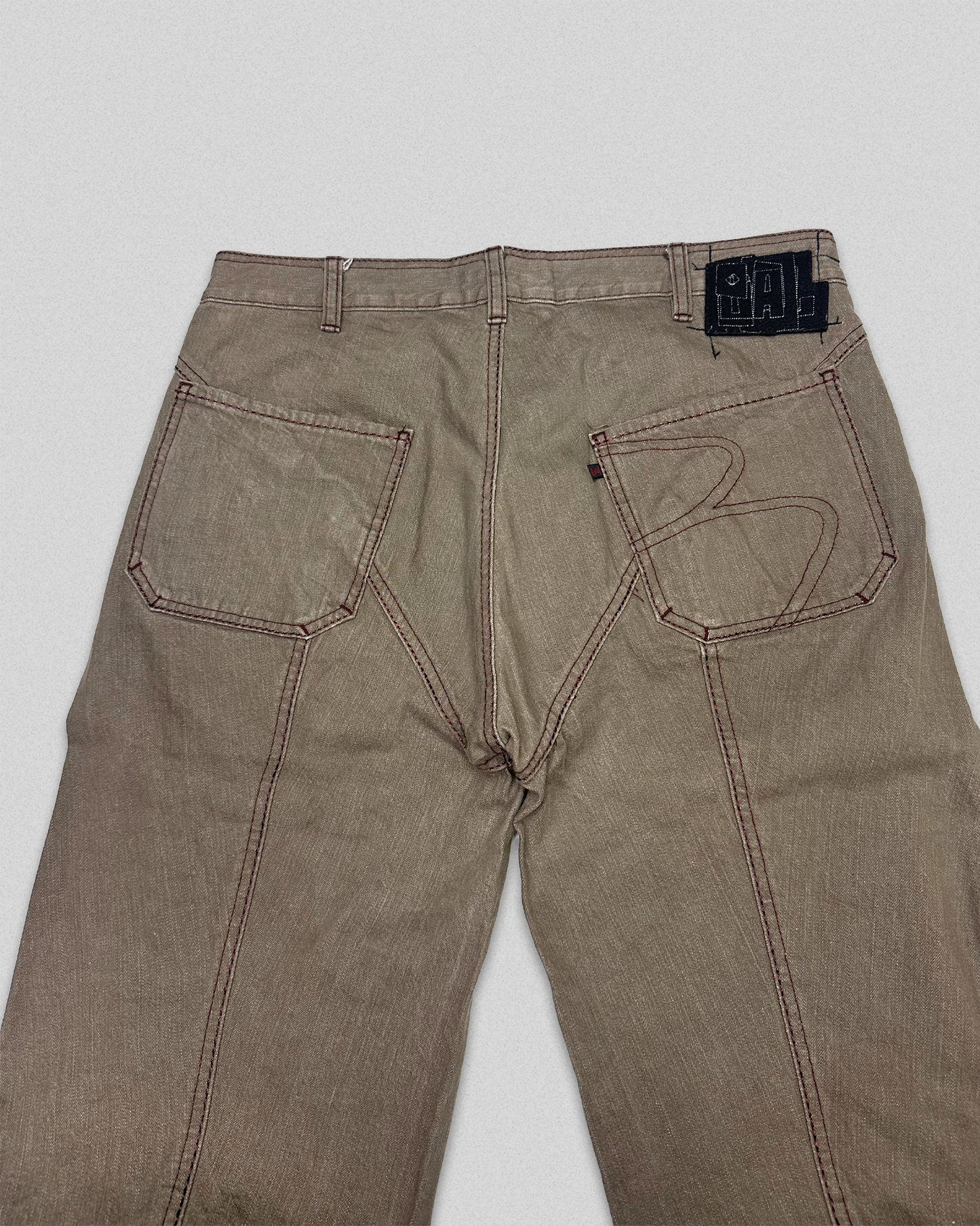 00's BAL Contrast Stitch Trousers (M)