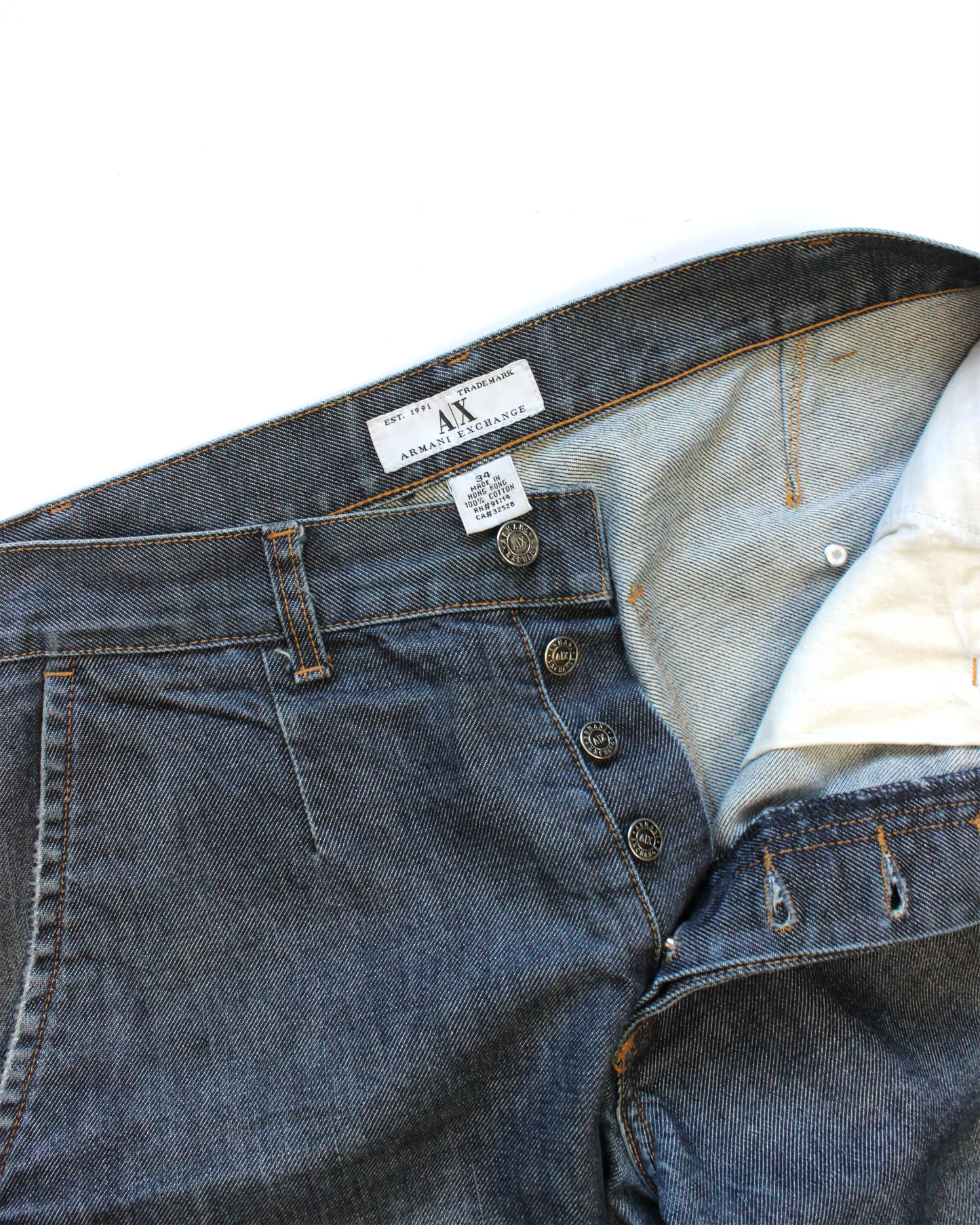 Vintage Armani Exchange Raw Denim (34)