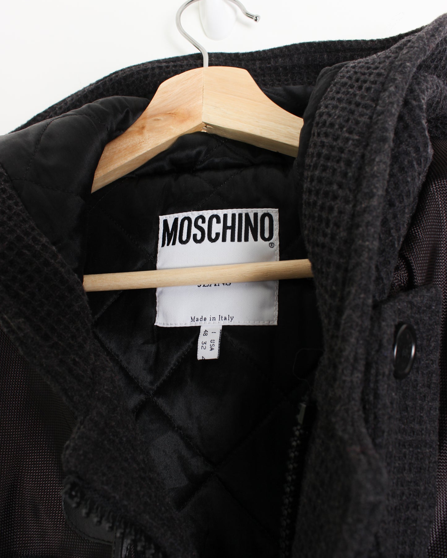 Vintage Moschino Wool Duffel Coat (L)