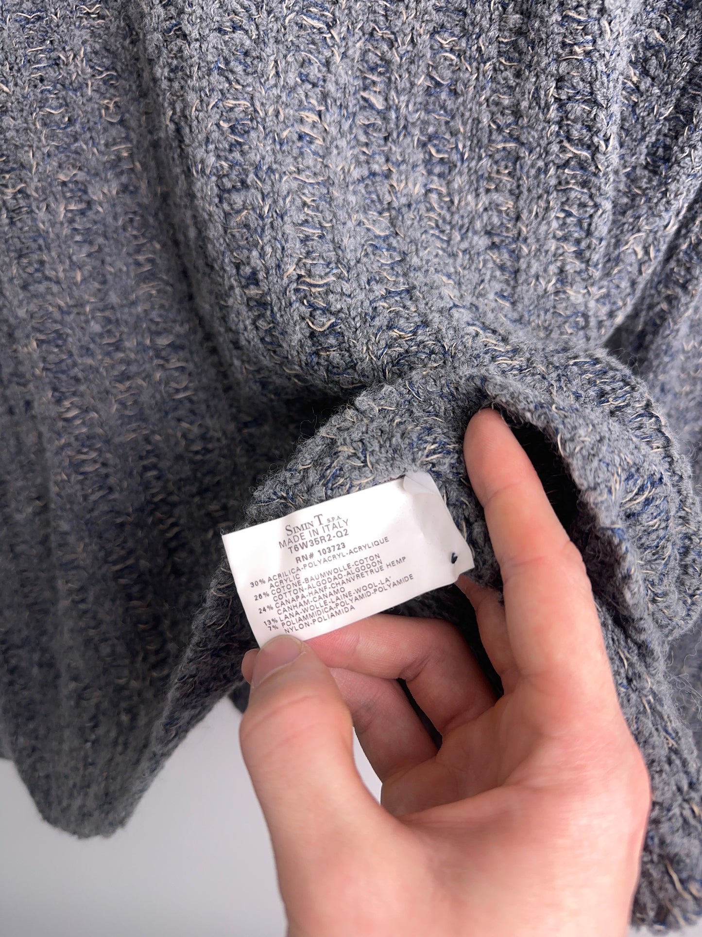 2000’s Armani Jeans Hemp Blend Knit (L)