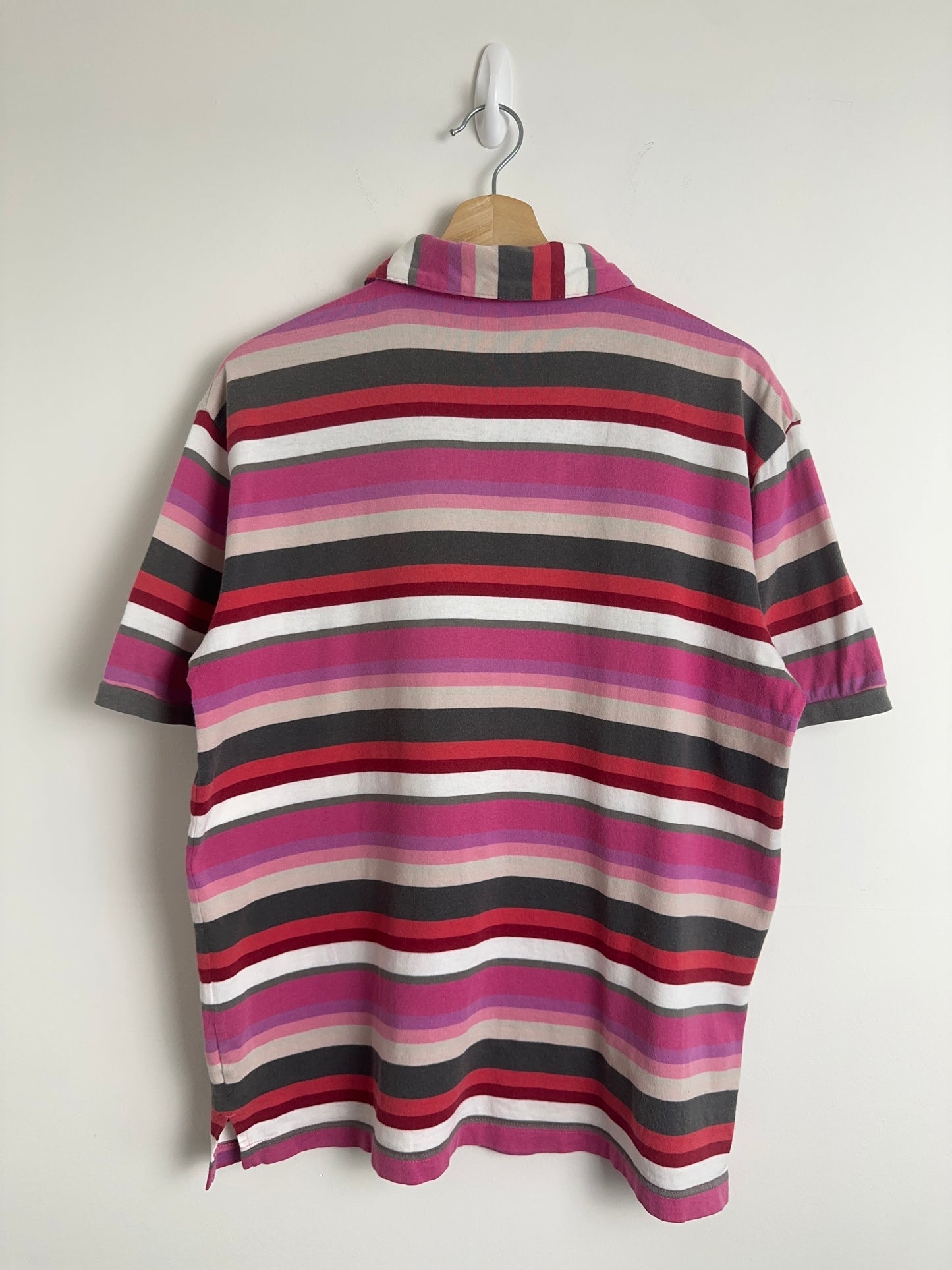 2002 Electric Cottage Striped Polo (M)