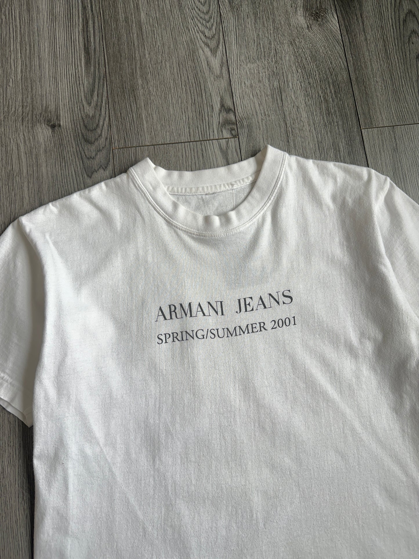 2001 Armani Jeans Graphic Tee (M)