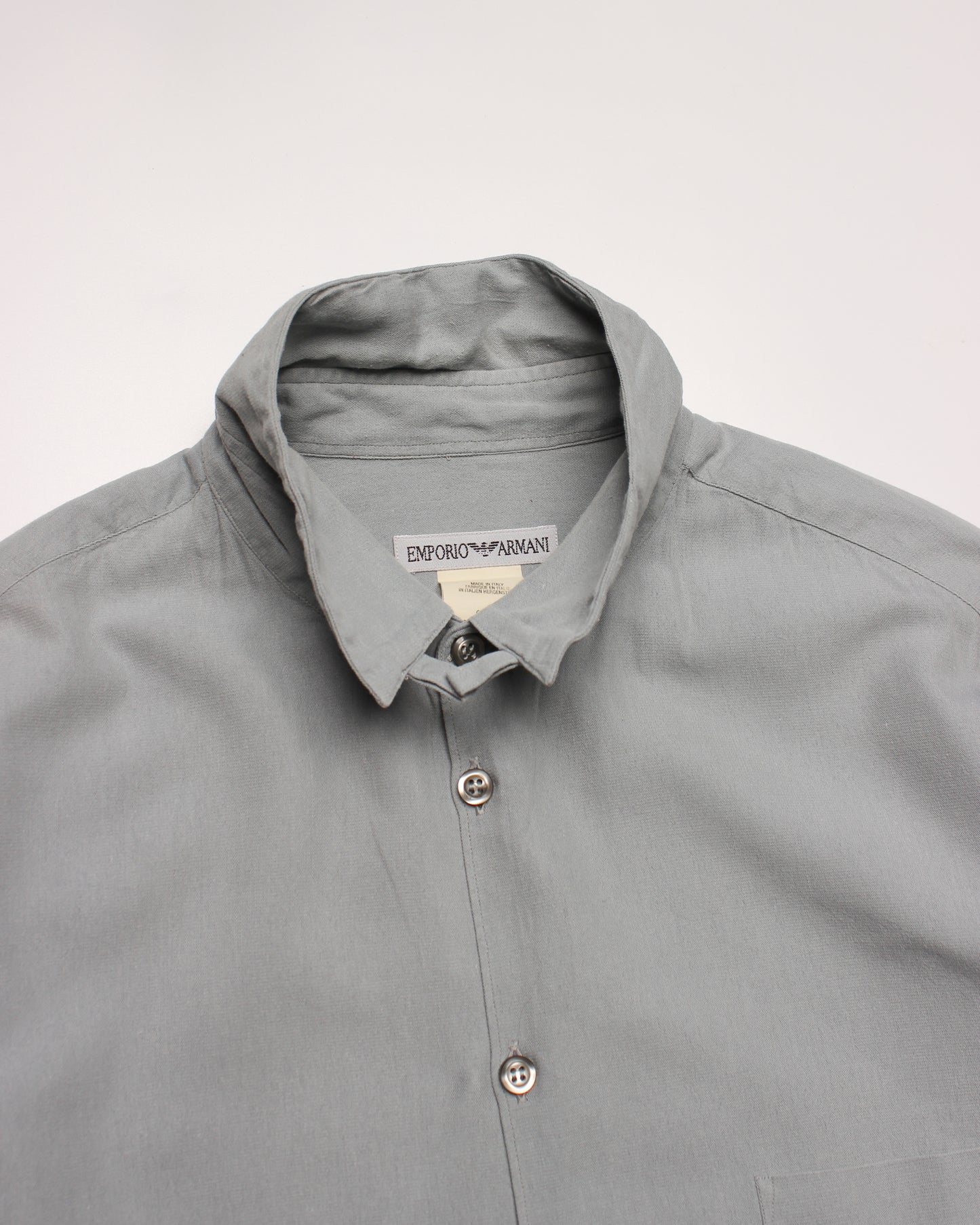 80’s Emporio Armani Tab Collar Shirt (M)
