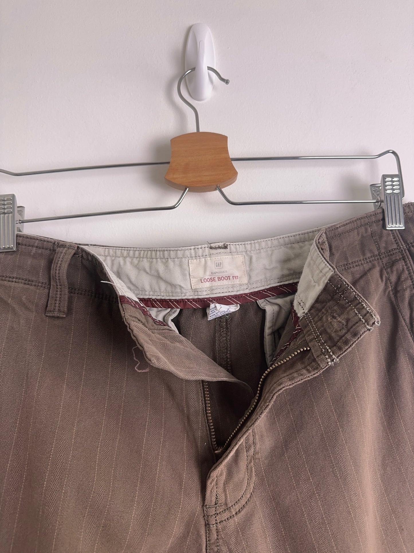2005 GAP Pinstripe Loose Fit Pants (34)