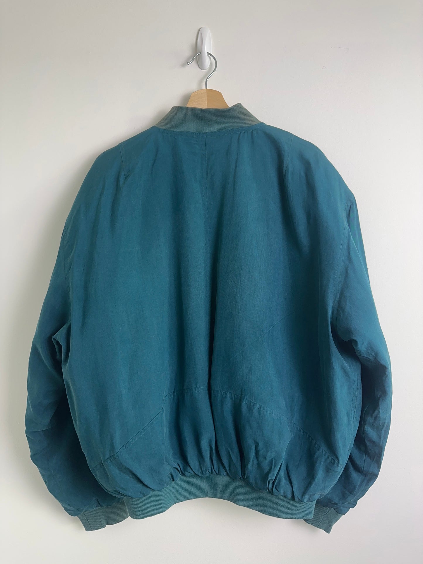 Vintage Silk Bomber Jacket (L)