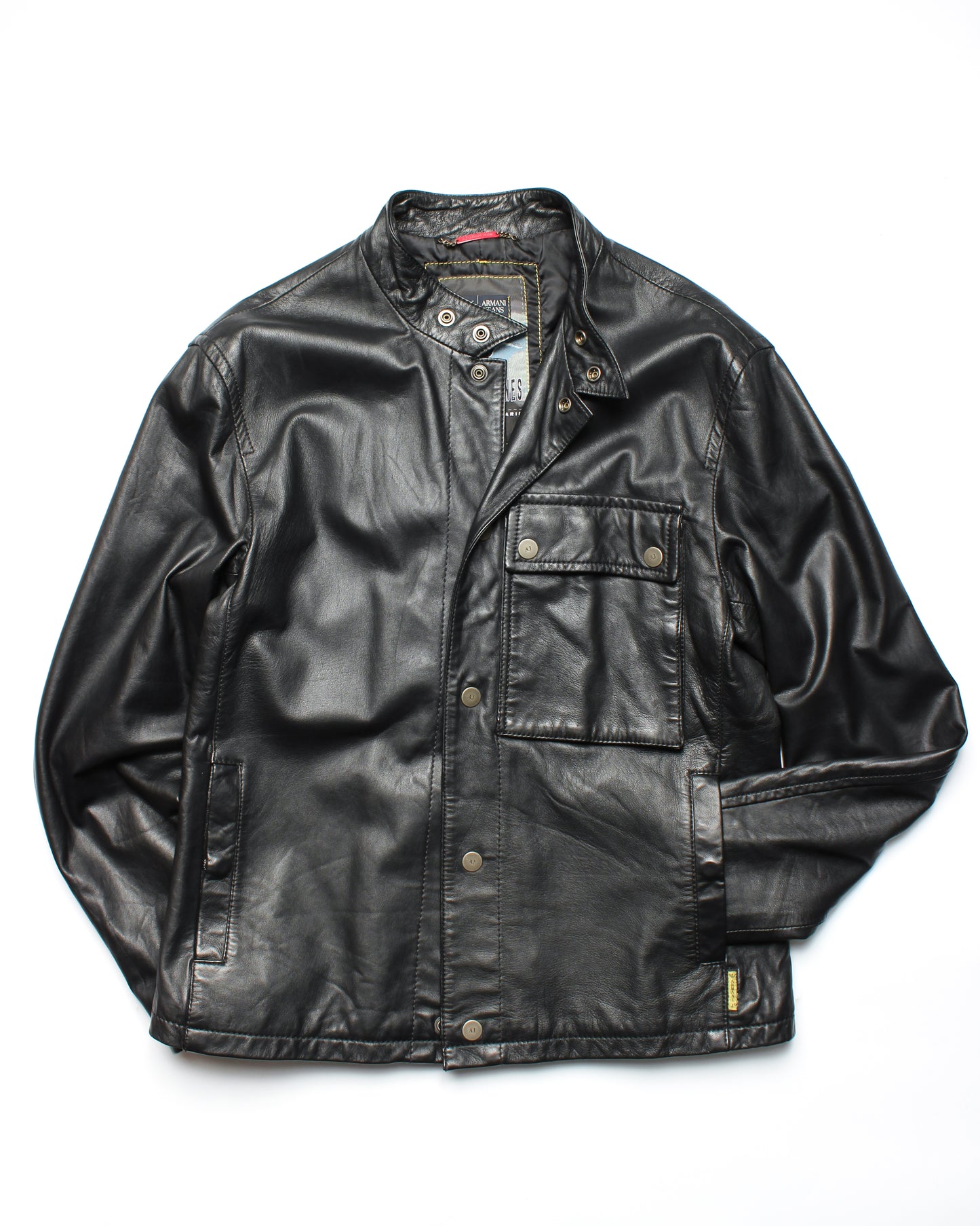 Armani Jeans Leather Jacket (M)