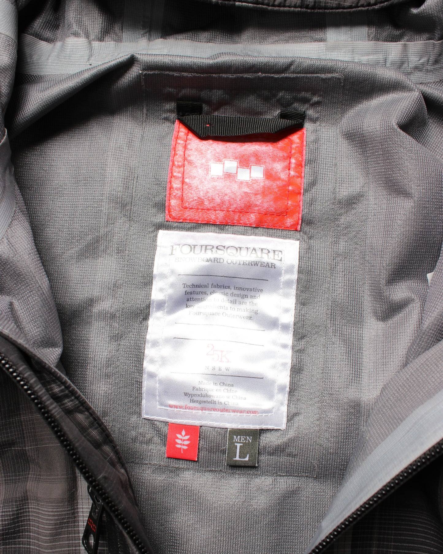 Foursquare Plaid Snowboard Jacket (L)