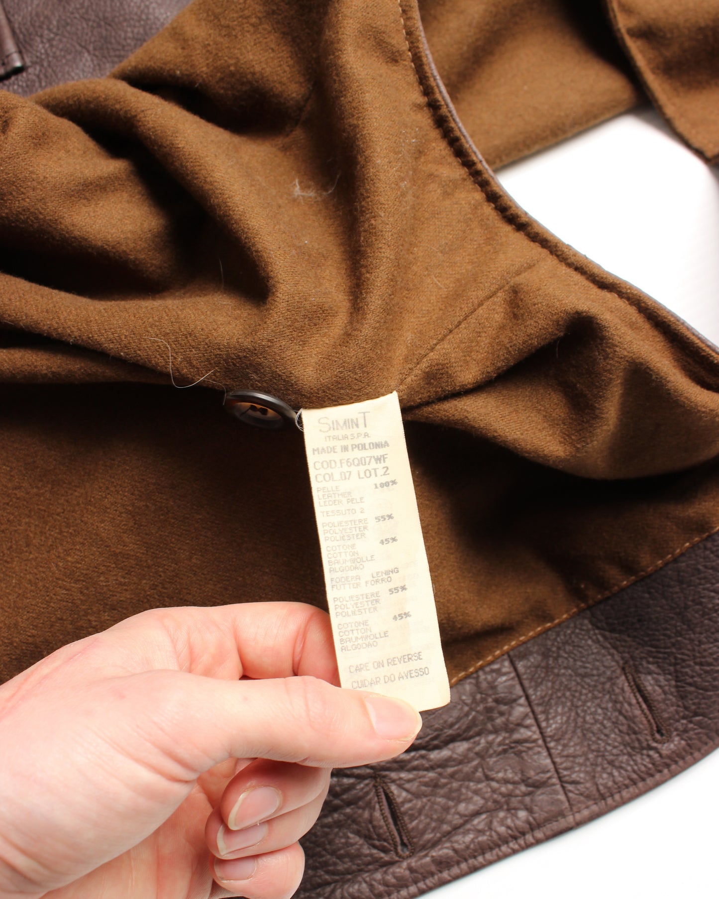 90's Armani Jeans Leather Vest (M)