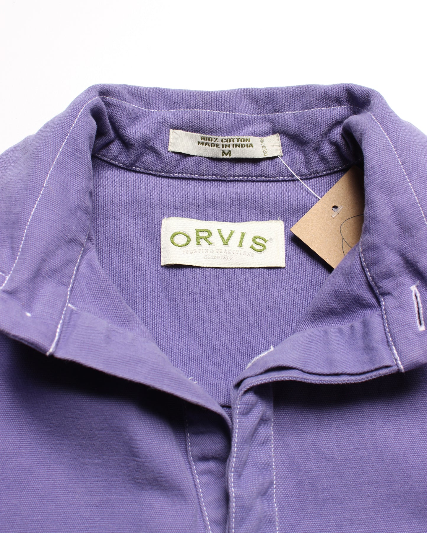 1990's Orvis Popover Canvas Shirt (M)