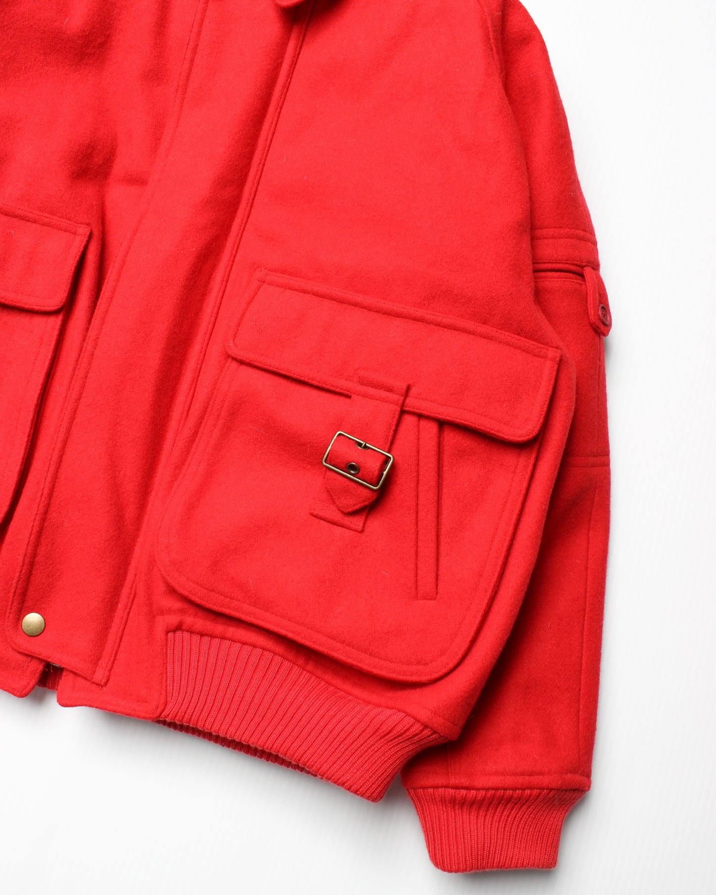 1990's Japanese Brand Melton Wool Bomber Jacket (M)