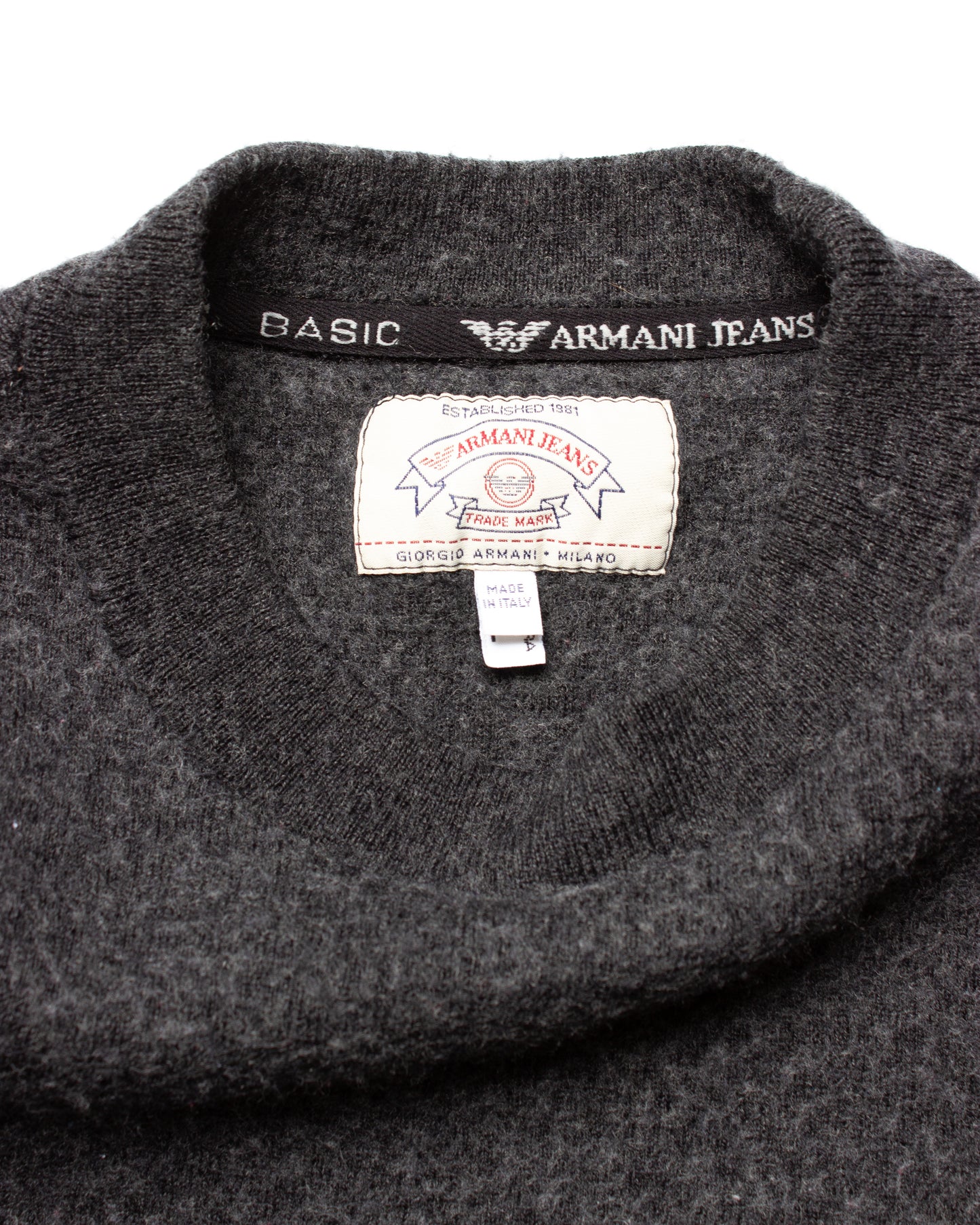 Vintage Armani Jeans Wool Crewneck (S)