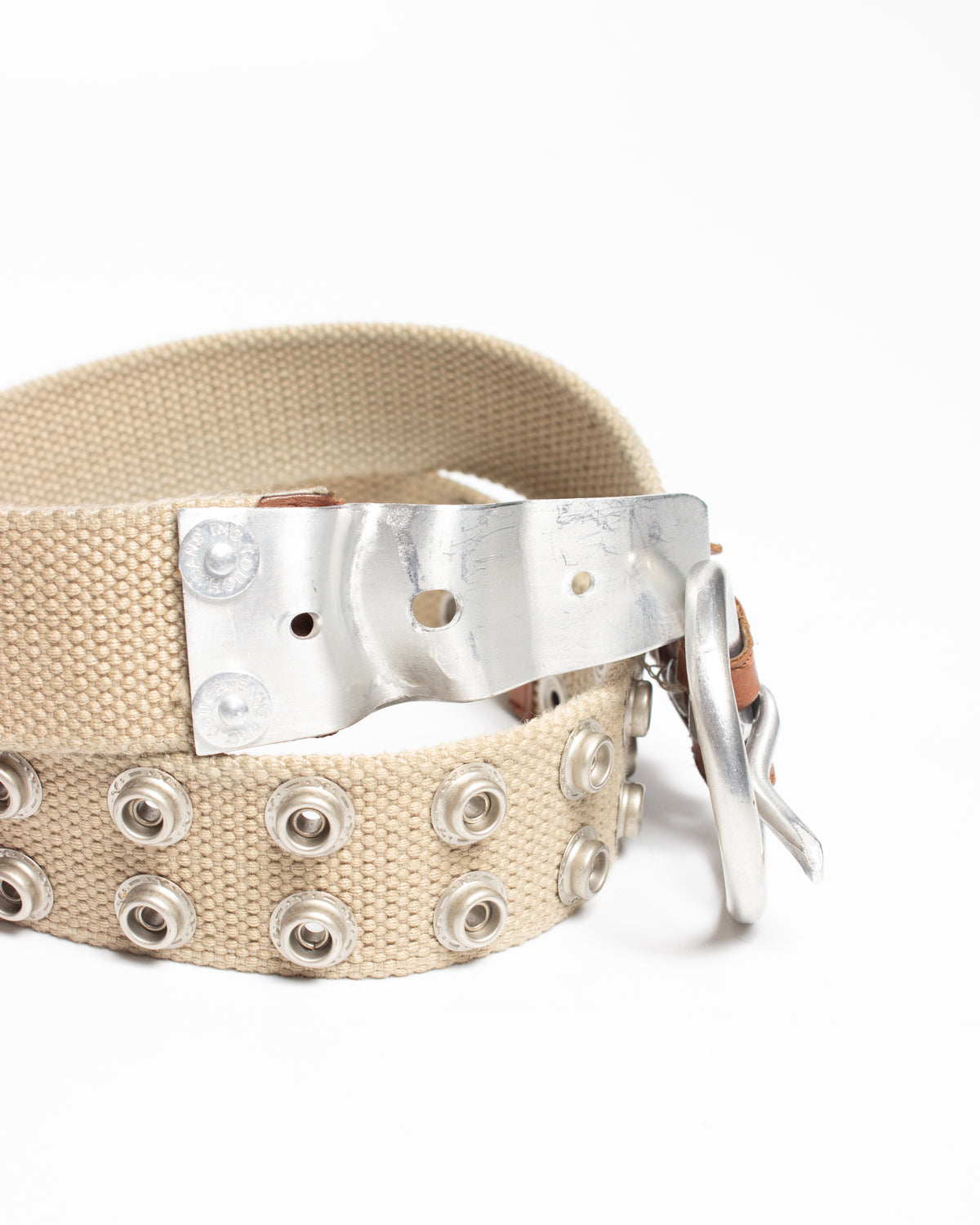 1990's Tough Jeans Aluminum Buckle Belt