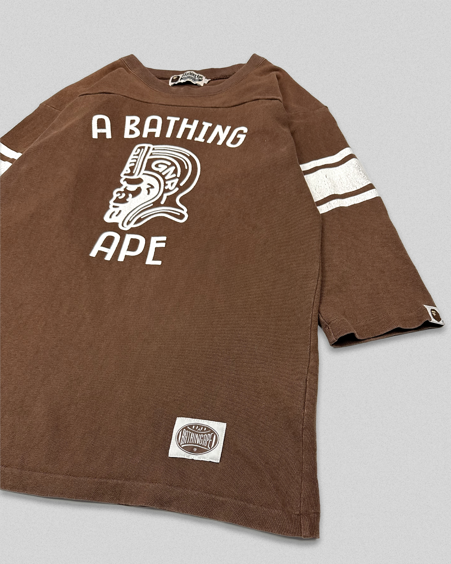 00's Bape General Football 3/4 Sleeve Tee (M)