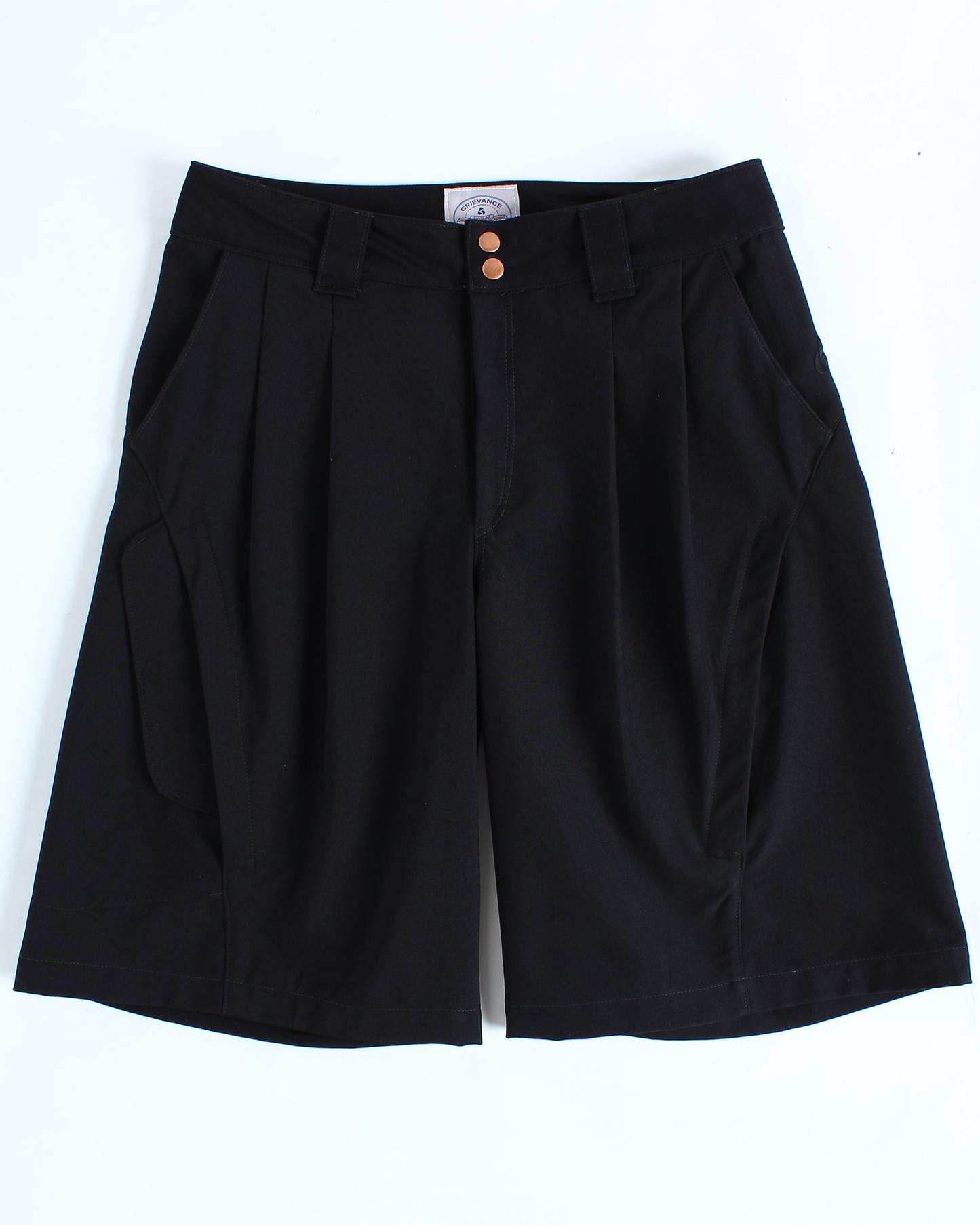 Pleatilated Shorts (Black)
