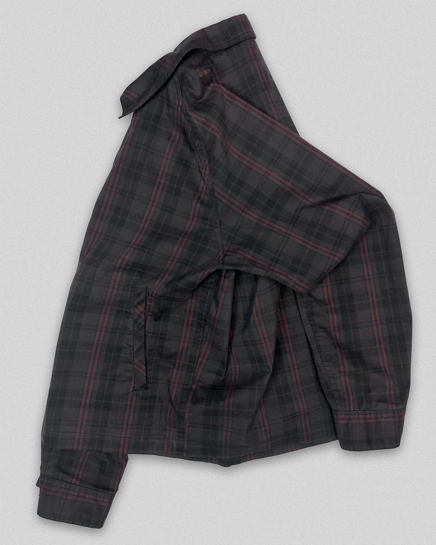 02' GAP Plaid Collared Jacket (M)