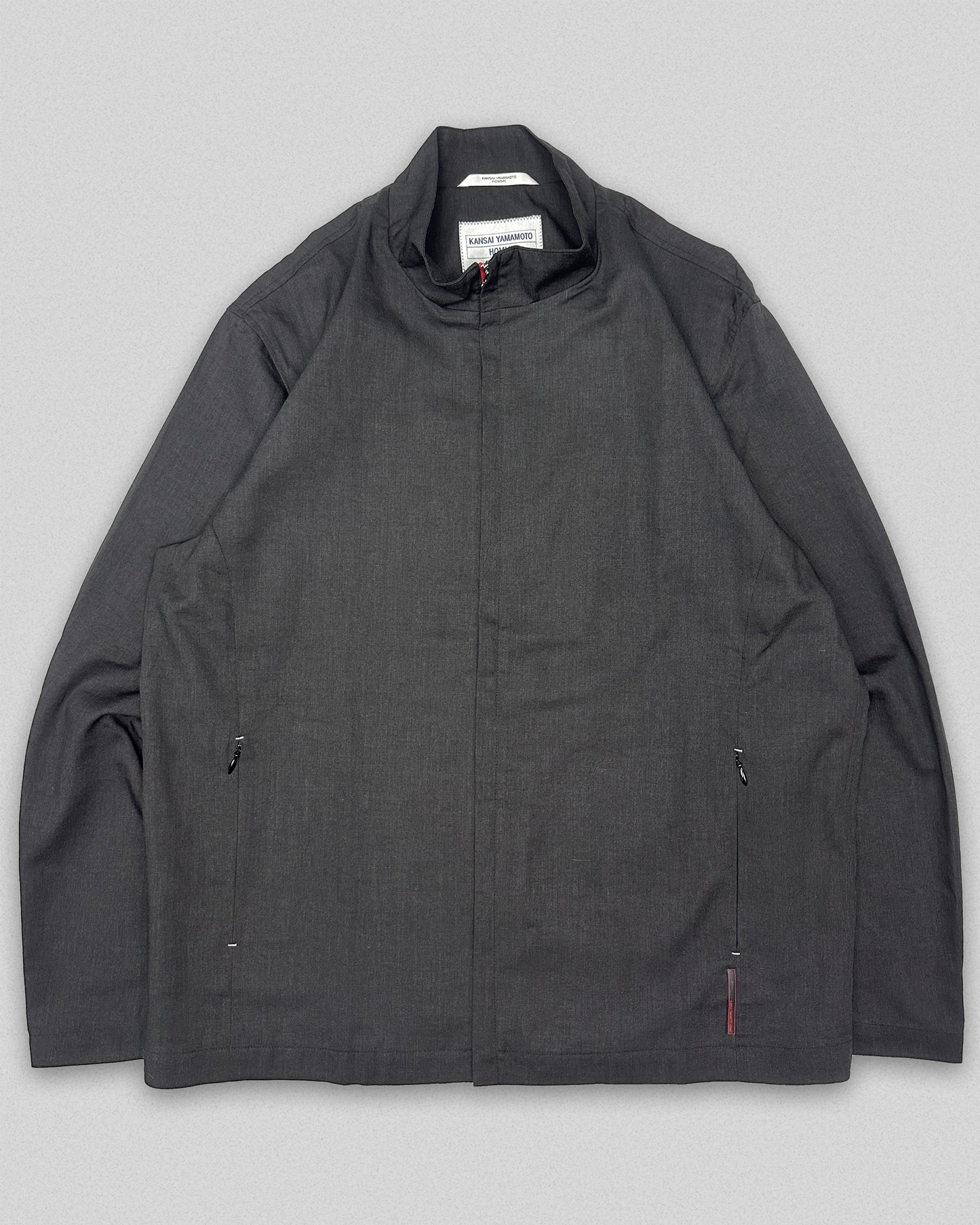 00's Kansai Yamamoto Homme Hemp Blend Zip-Up (L)