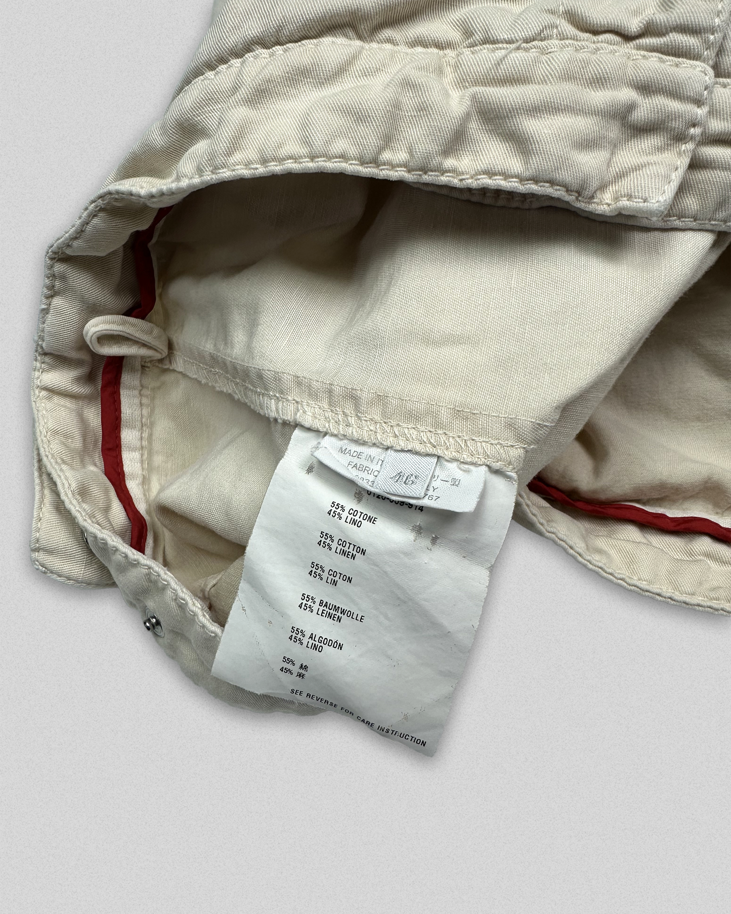 00's Prada Linen Blend Shorts (30)