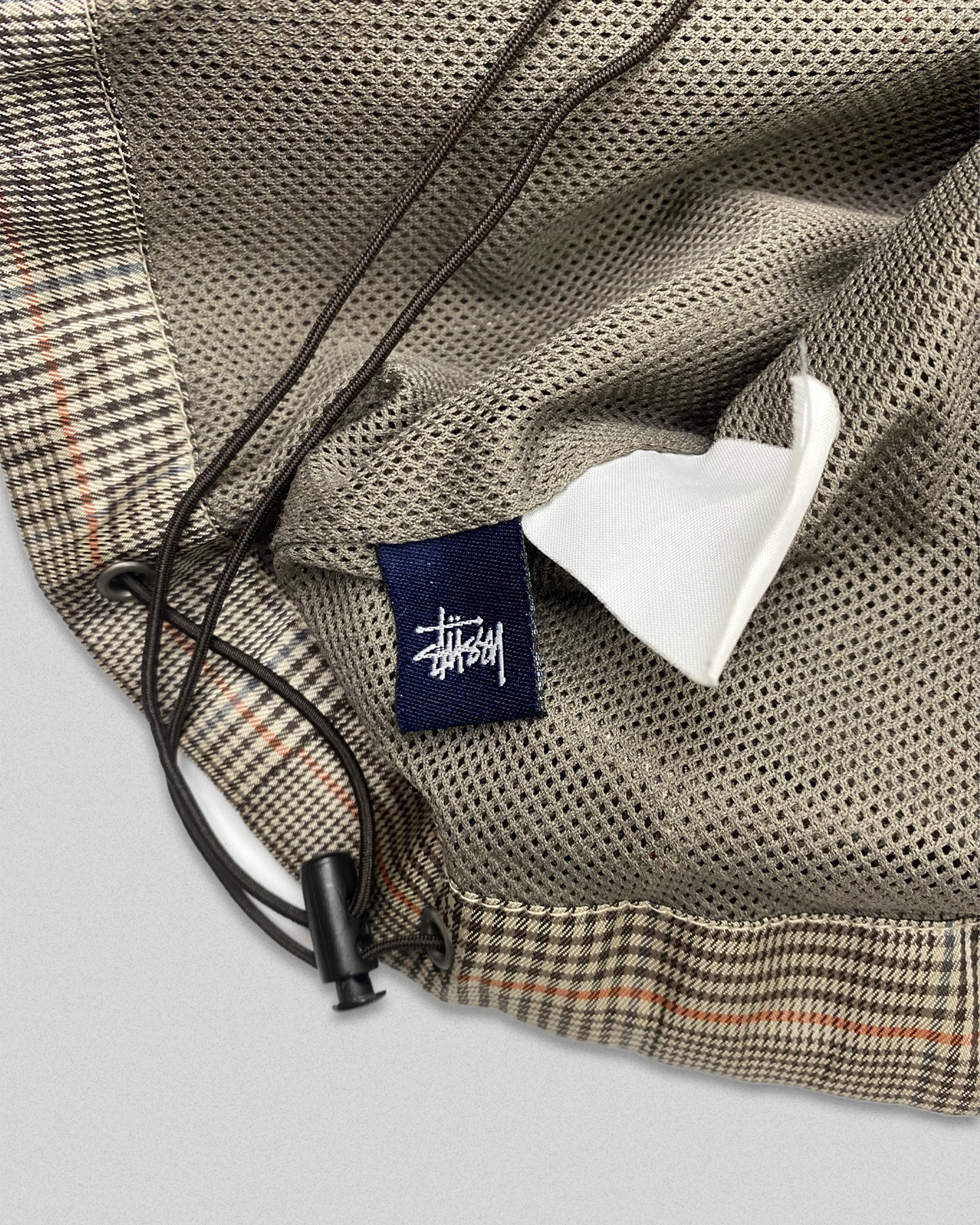 90s Stussy Plaid Windbreaker (L)