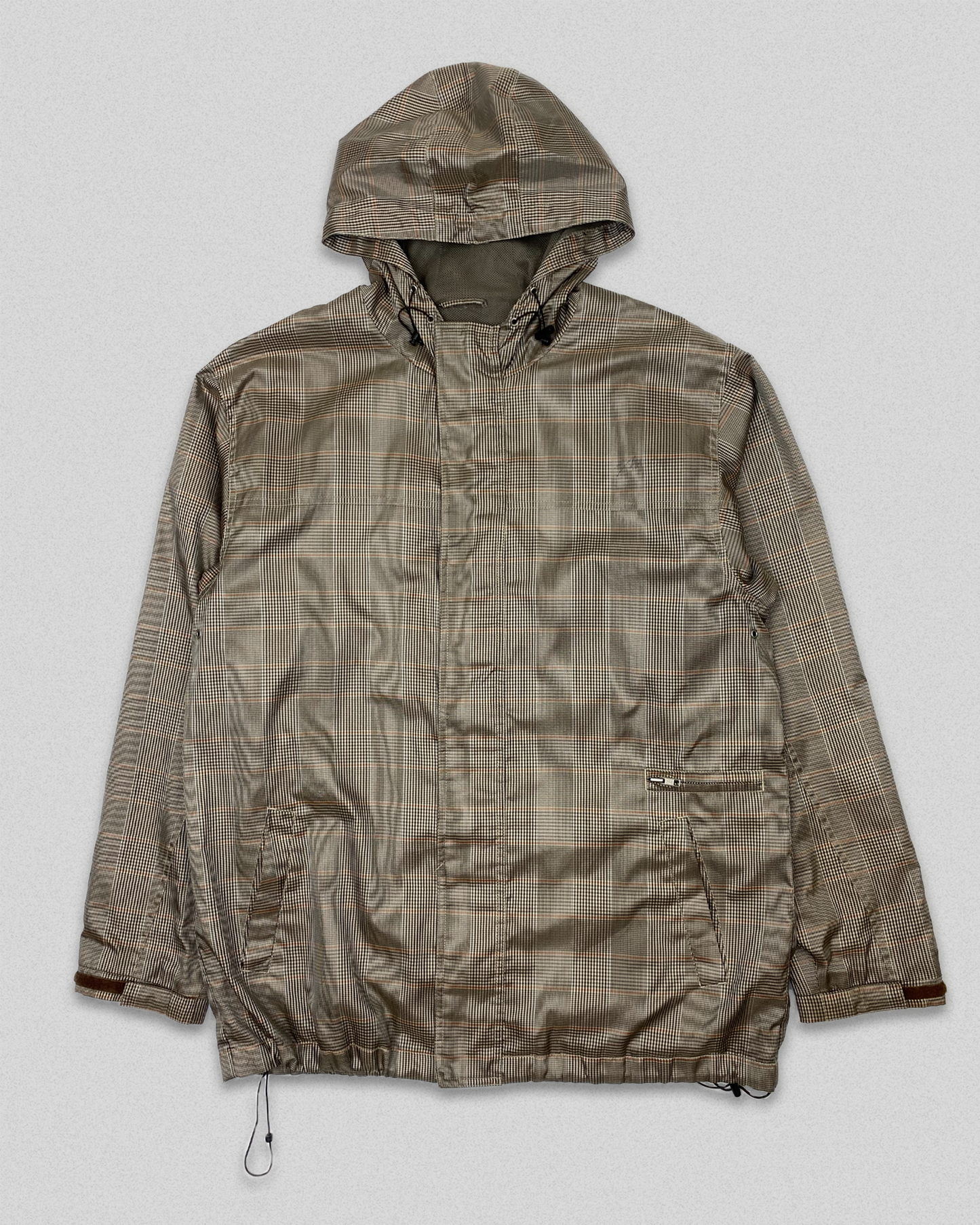 90s Stussy Plaid Windbreaker (L)