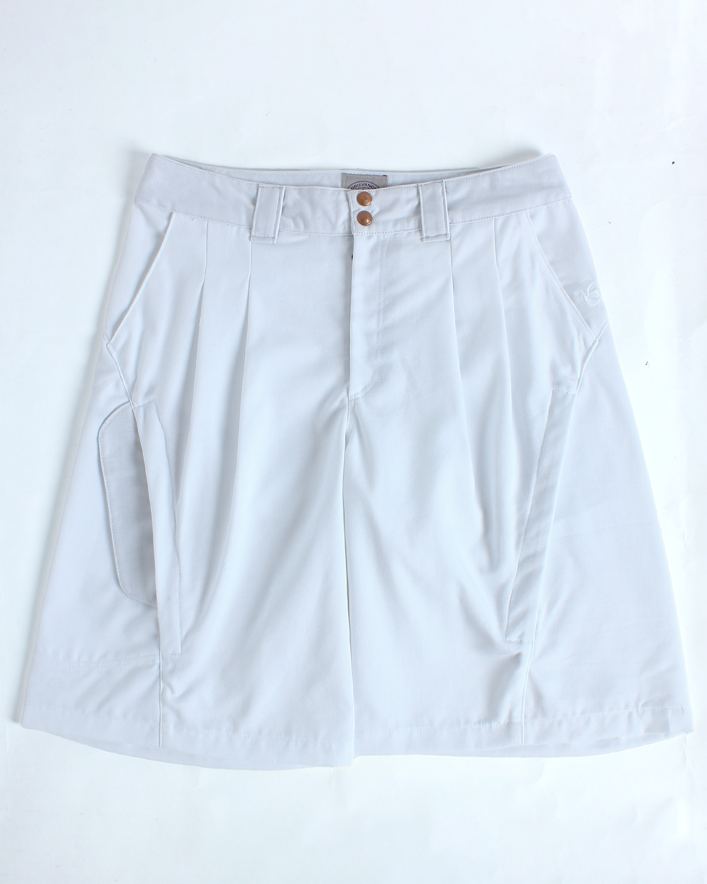 Pleatilated Shorts (White)