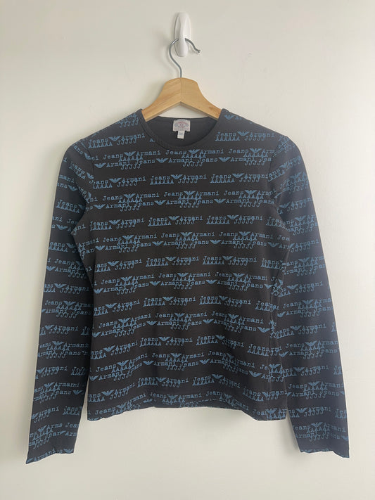 Vintage Armani Jeans Graphic Top