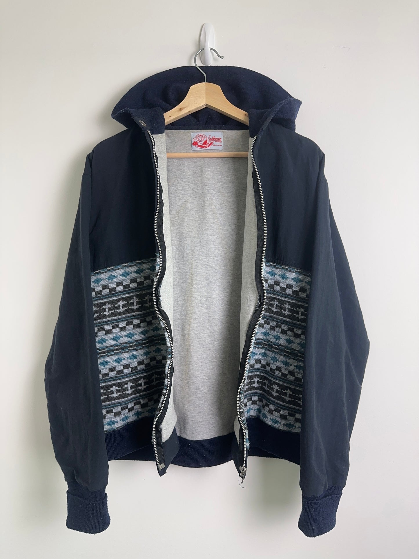 2003 Madhectic Knit Paneled Hoodie (M)