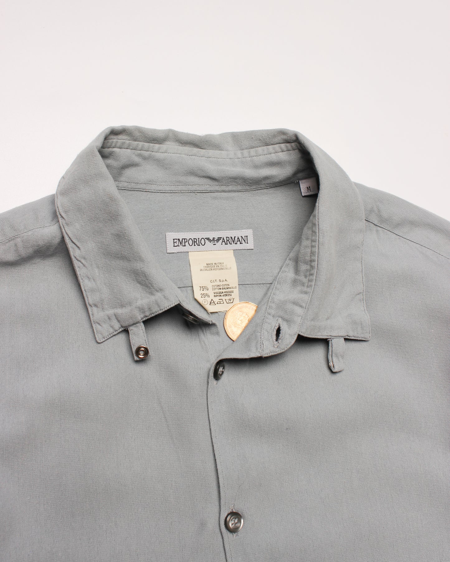 80’s Emporio Armani Tab Collar Shirt (M)