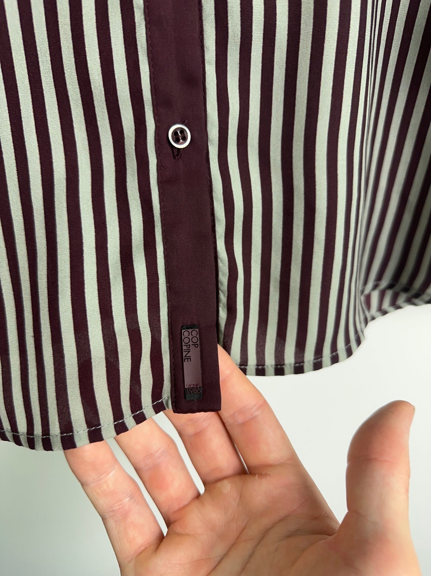 2000’s Cop. Copine Striped Shirt (M)
