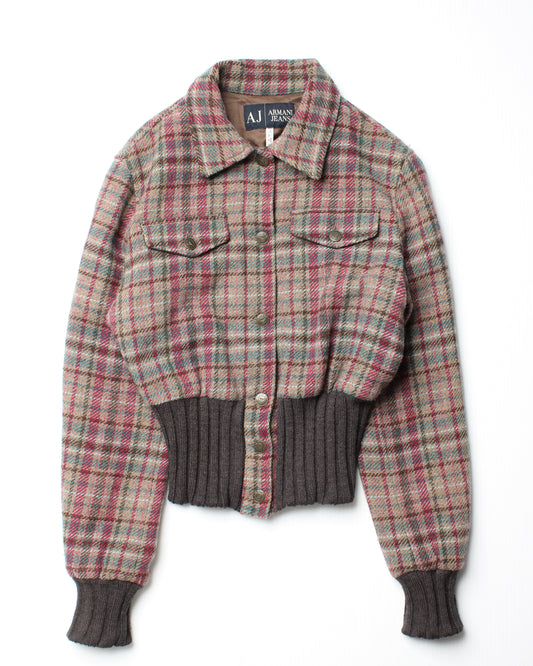 2000’s Armani Jeans Wool Bomber Jacket (S)