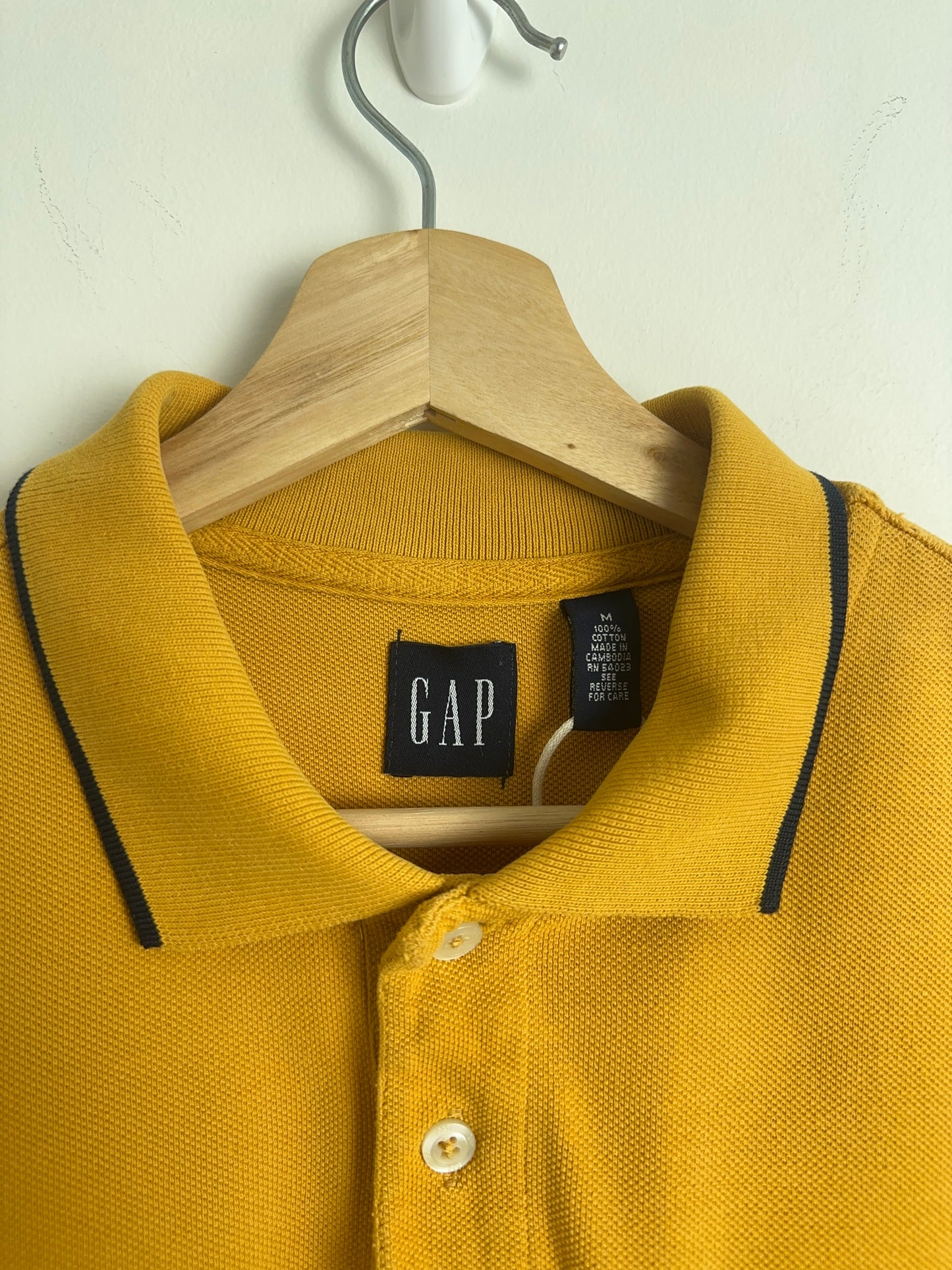 2000 GAP Mustard Cotton Polo (M)