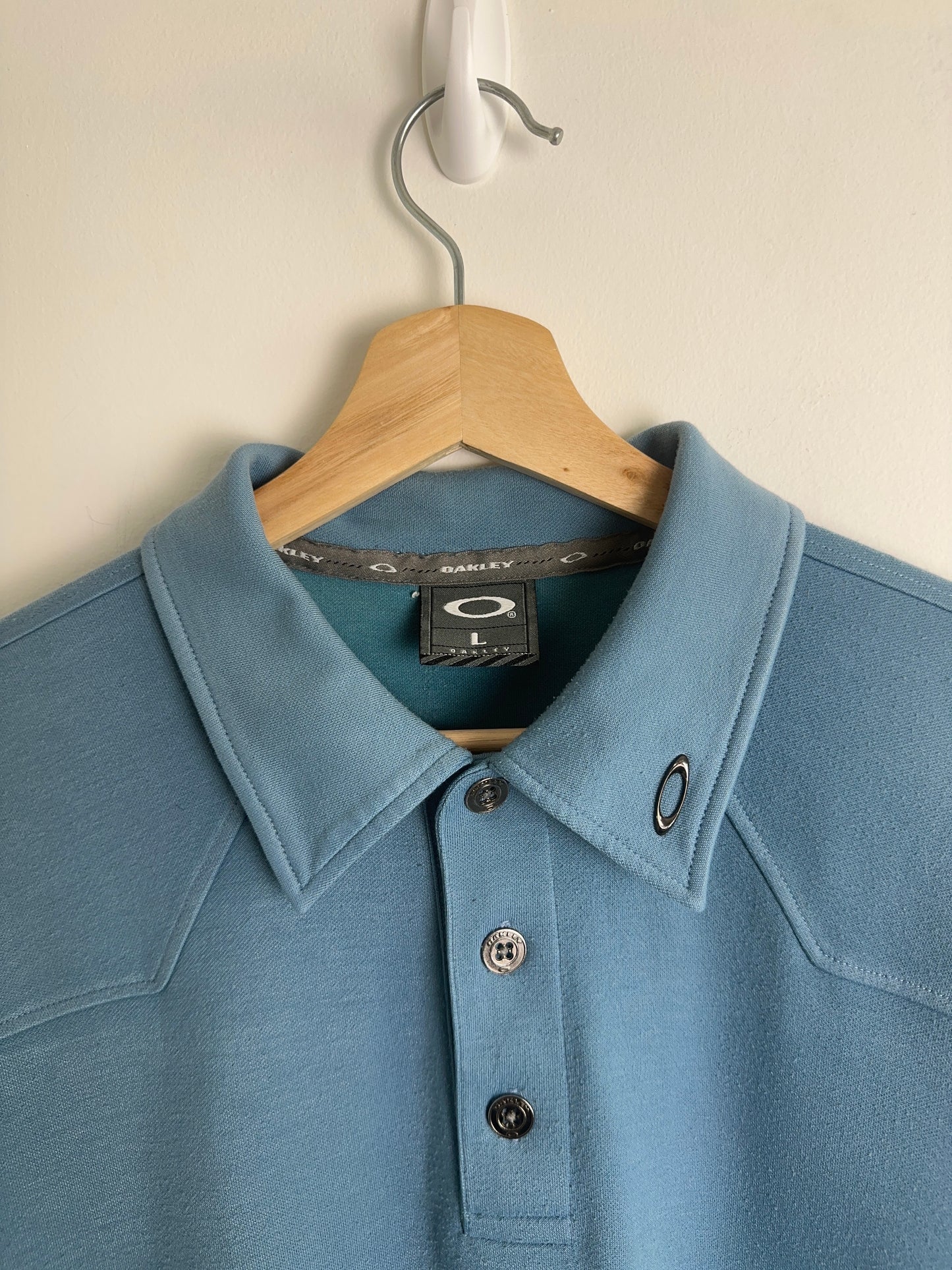 00’s Oakley Blue Polo (L)
