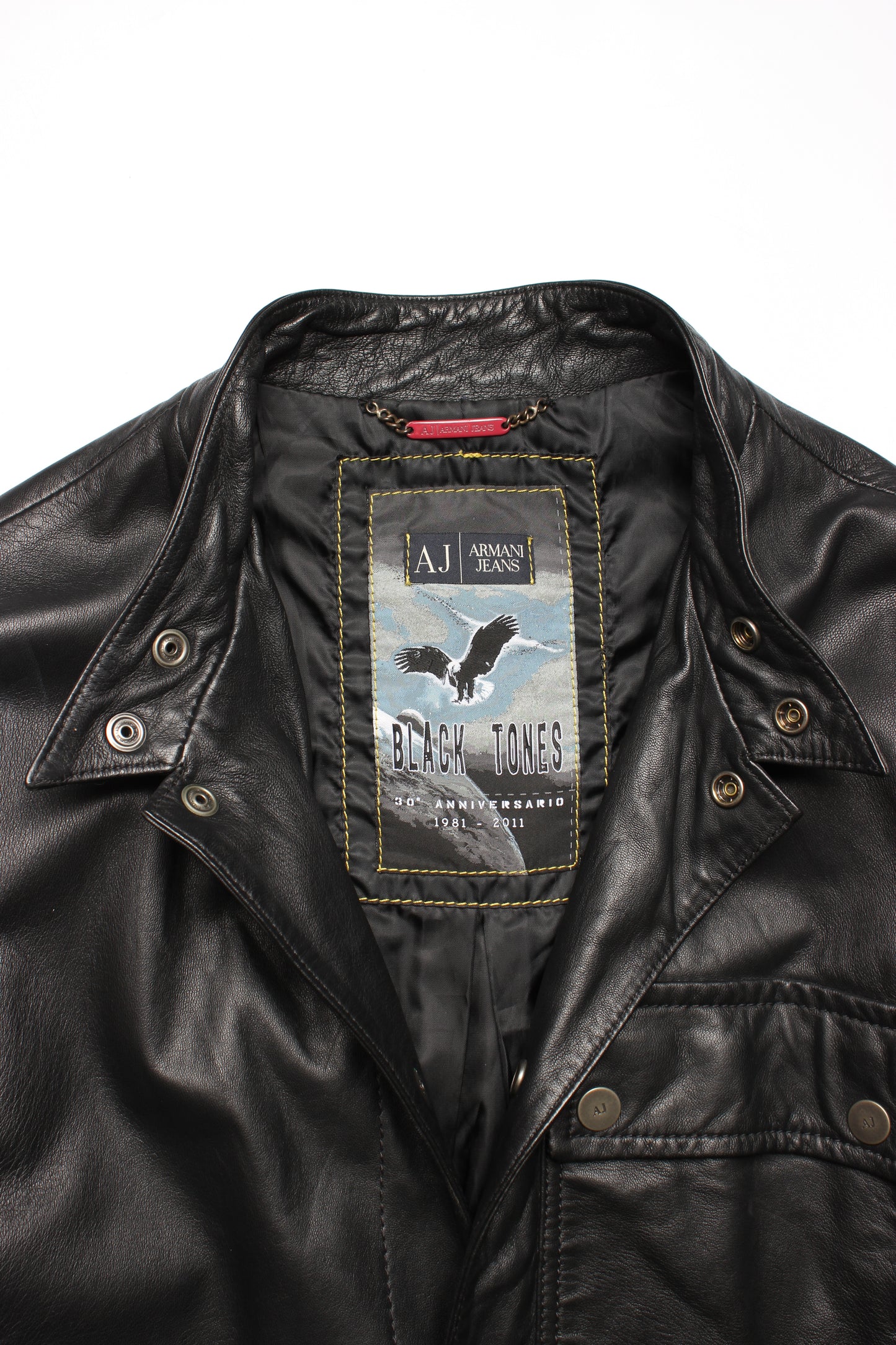 Armani Jeans Leather Jacket (M)