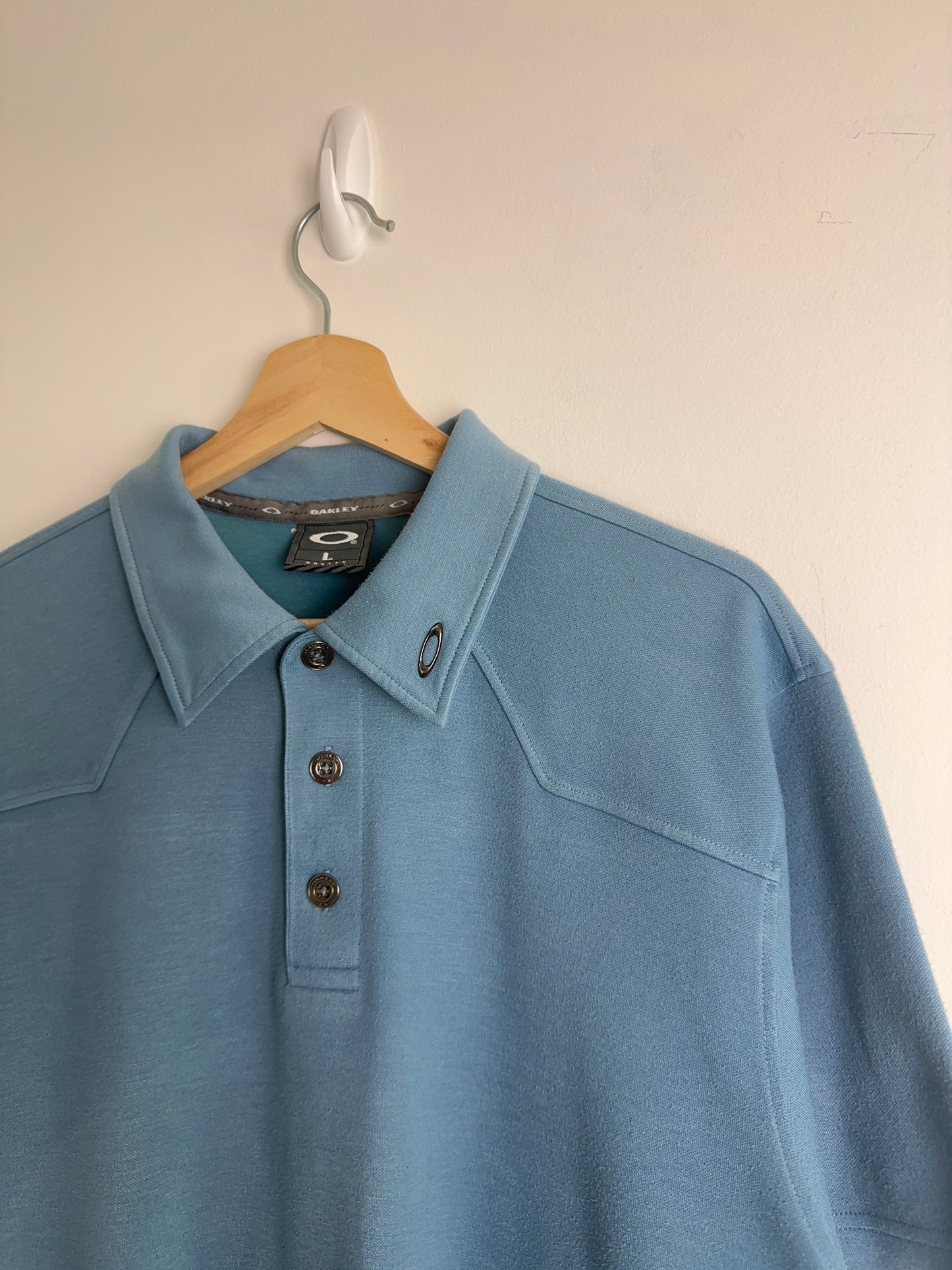 00’s Oakley Blue Polo (L)