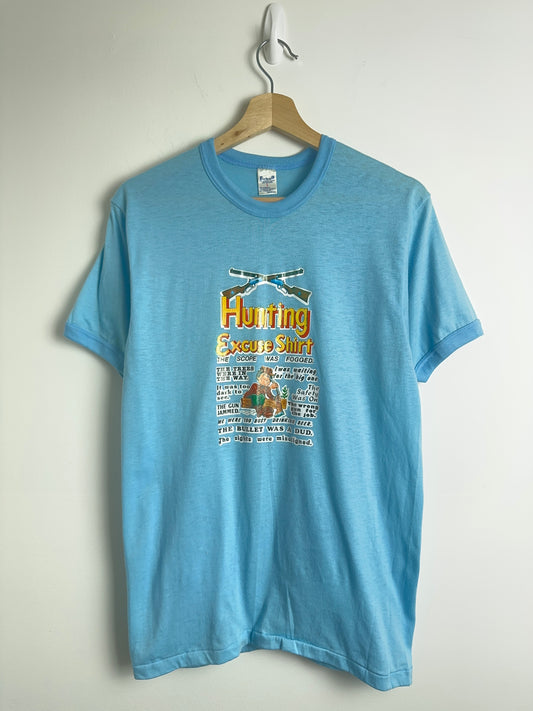1980’s Hunting Excuse Ringer Tee (M)