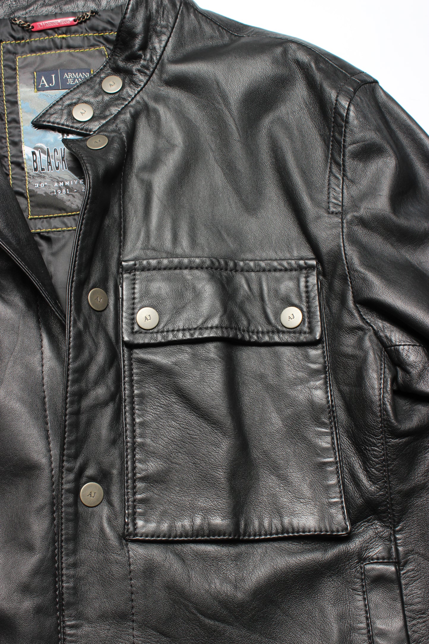 Armani Jeans Leather Jacket (M)