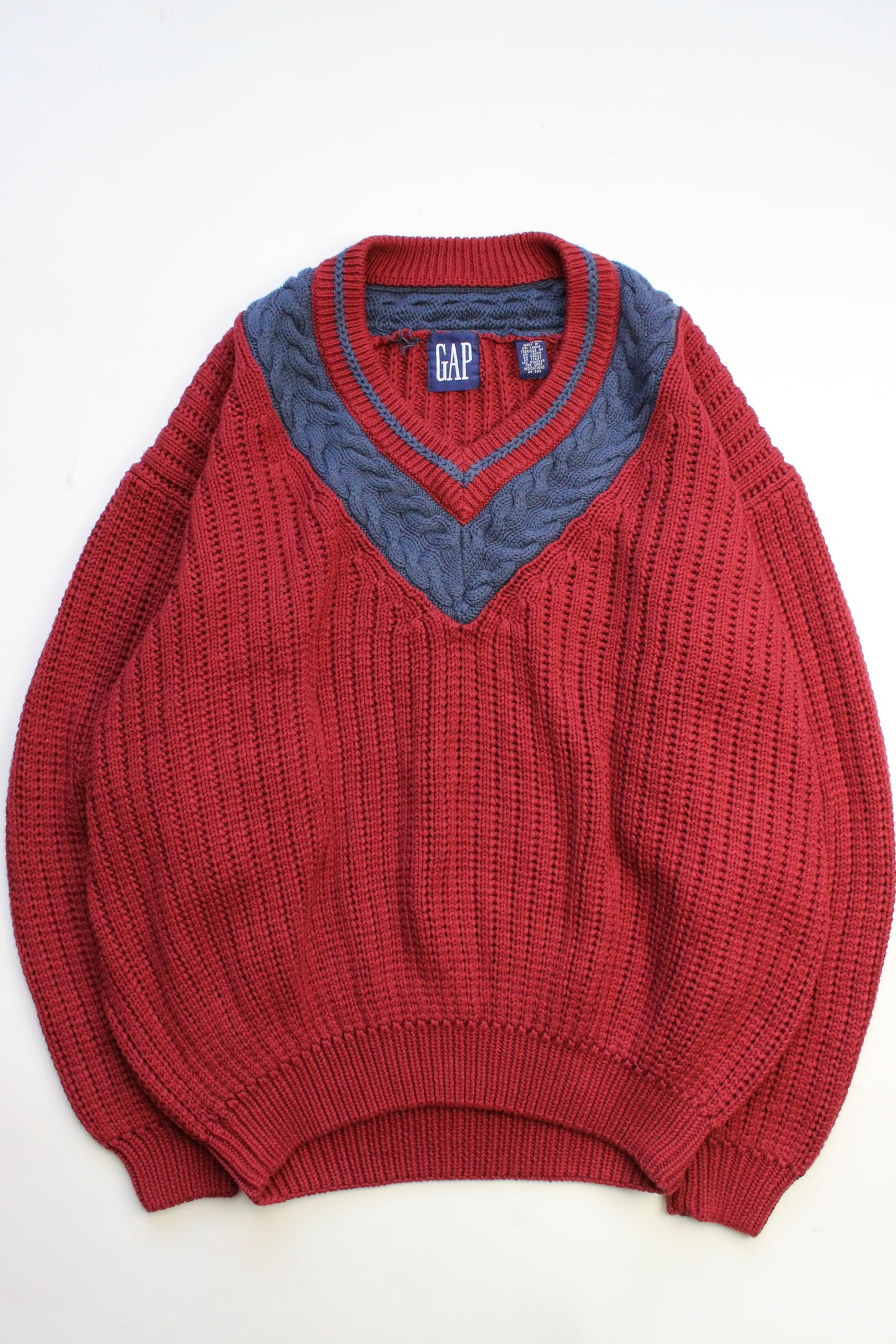 90's GAP V-Neck Knit (XL)