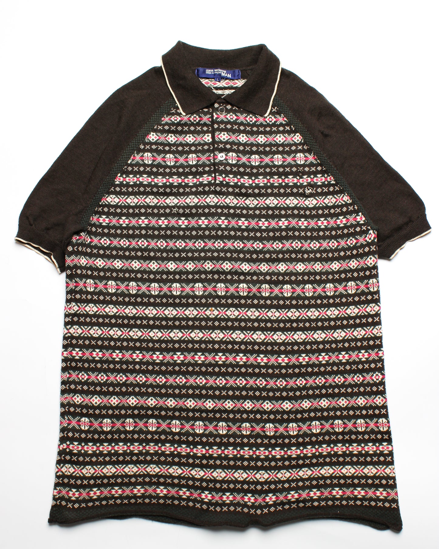 2005 Junya Watanabe Nordic Knit Polo (M)