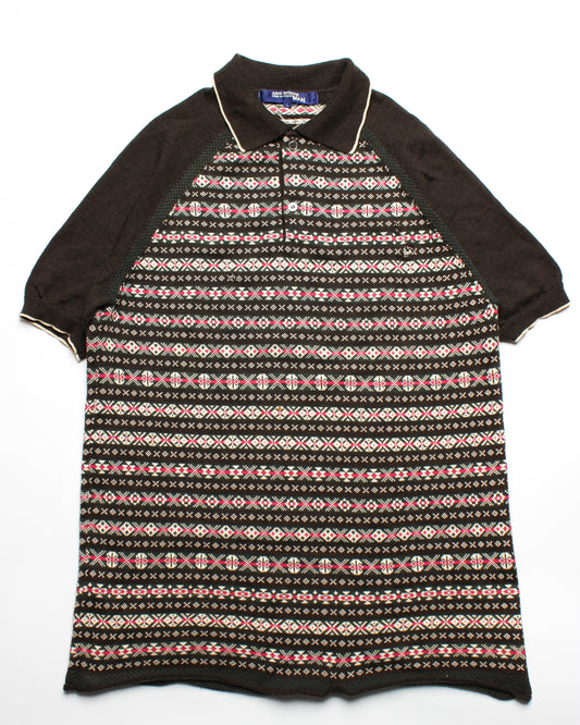 2005 Junya Watanabe Nordic Knit Polo (M)