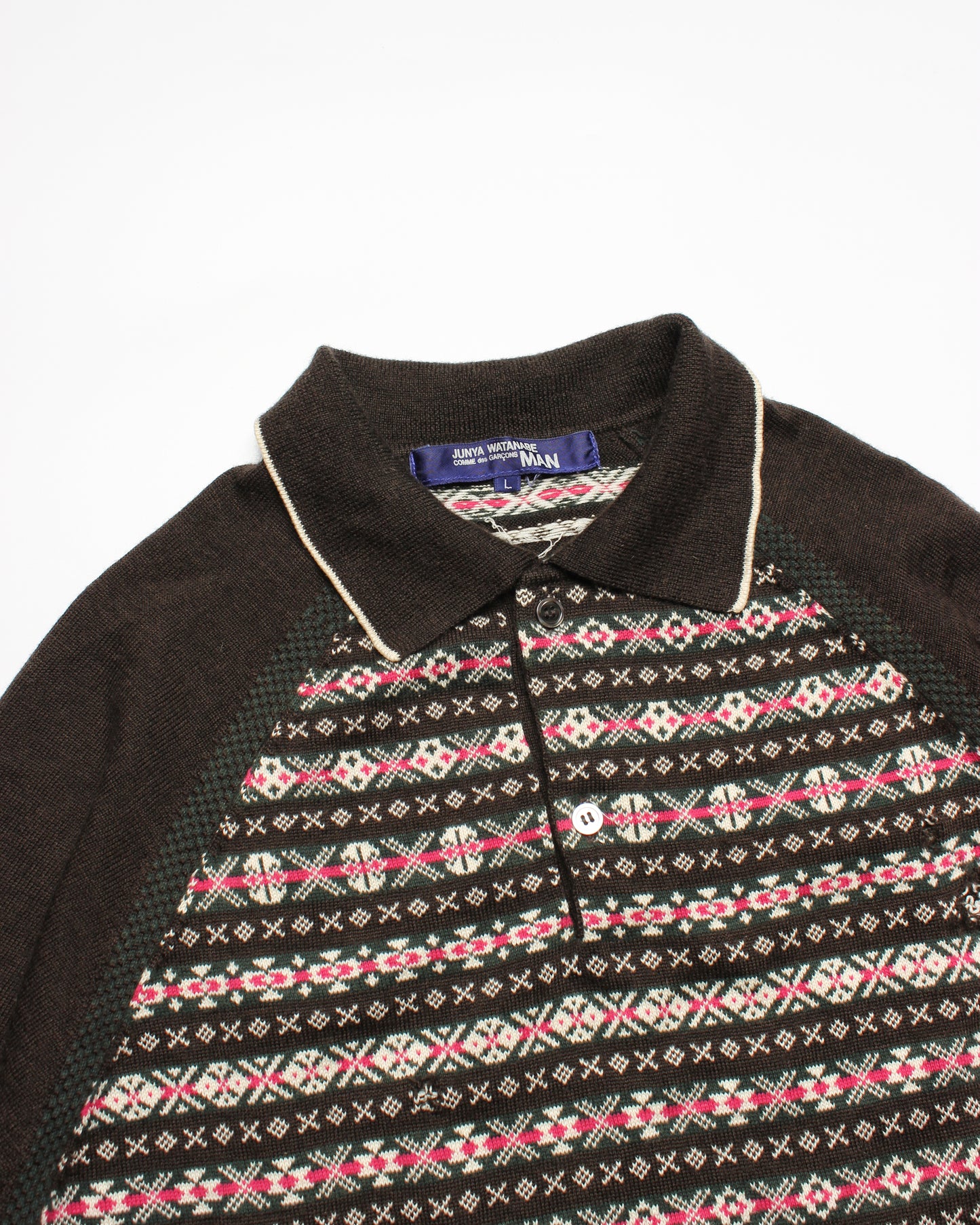 2005 Junya Watanabe Nordic Knit Polo (M)