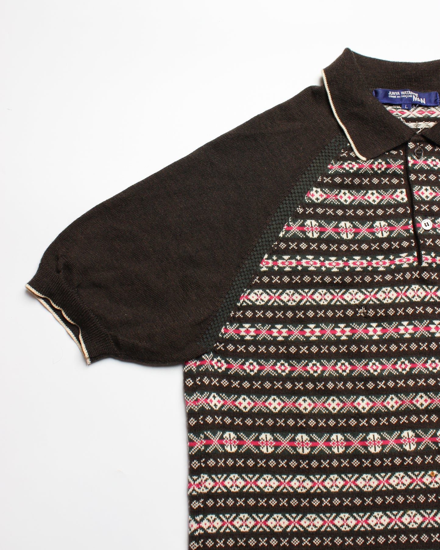 2005 Junya Watanabe Nordic Knit Polo (M)