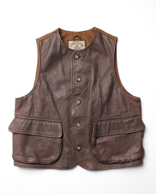 90's Armani Jeans Leather Vest (M)