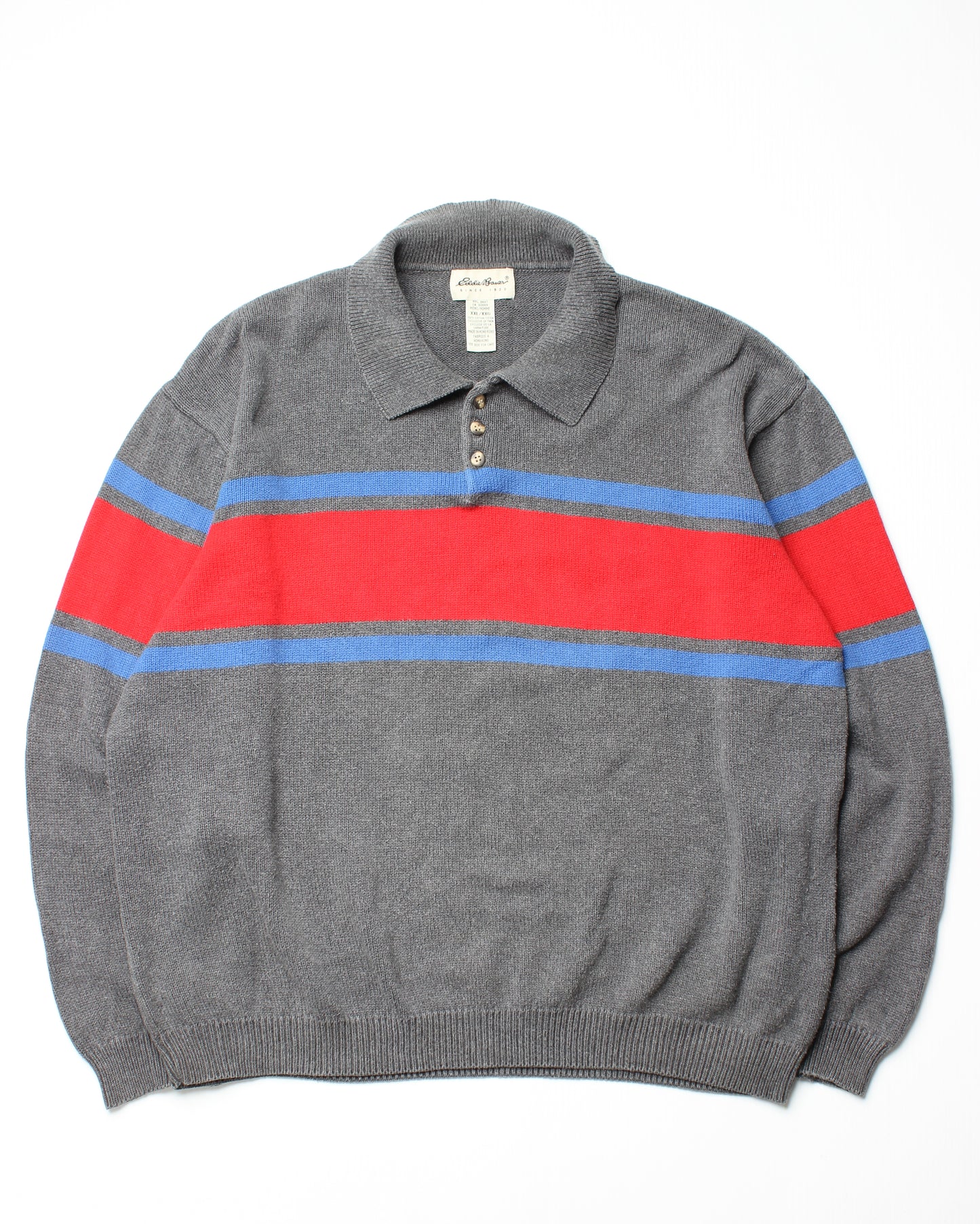 Vintage Eddie Bauer Cotton Knit Collared Pullover (XL)