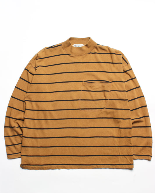 1980's Striped Mockneck Longsleeve (M)