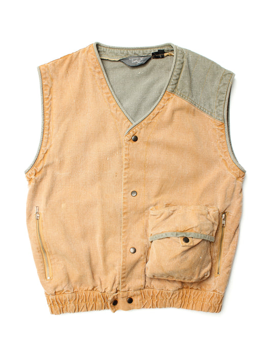 1980's Cargo Pocket Canvas Vest (M)