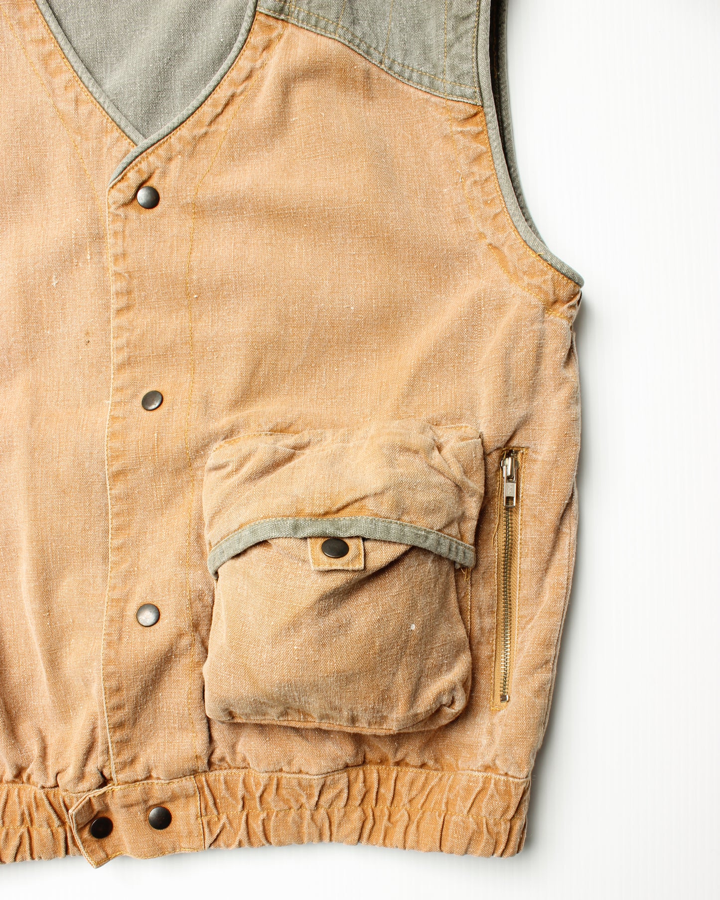1980's Cargo Pocket Canvas Vest (M)