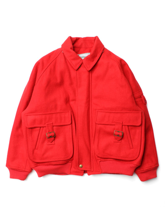 1990's Japanese Brand Melton Wool Bomber Jacket (M)
