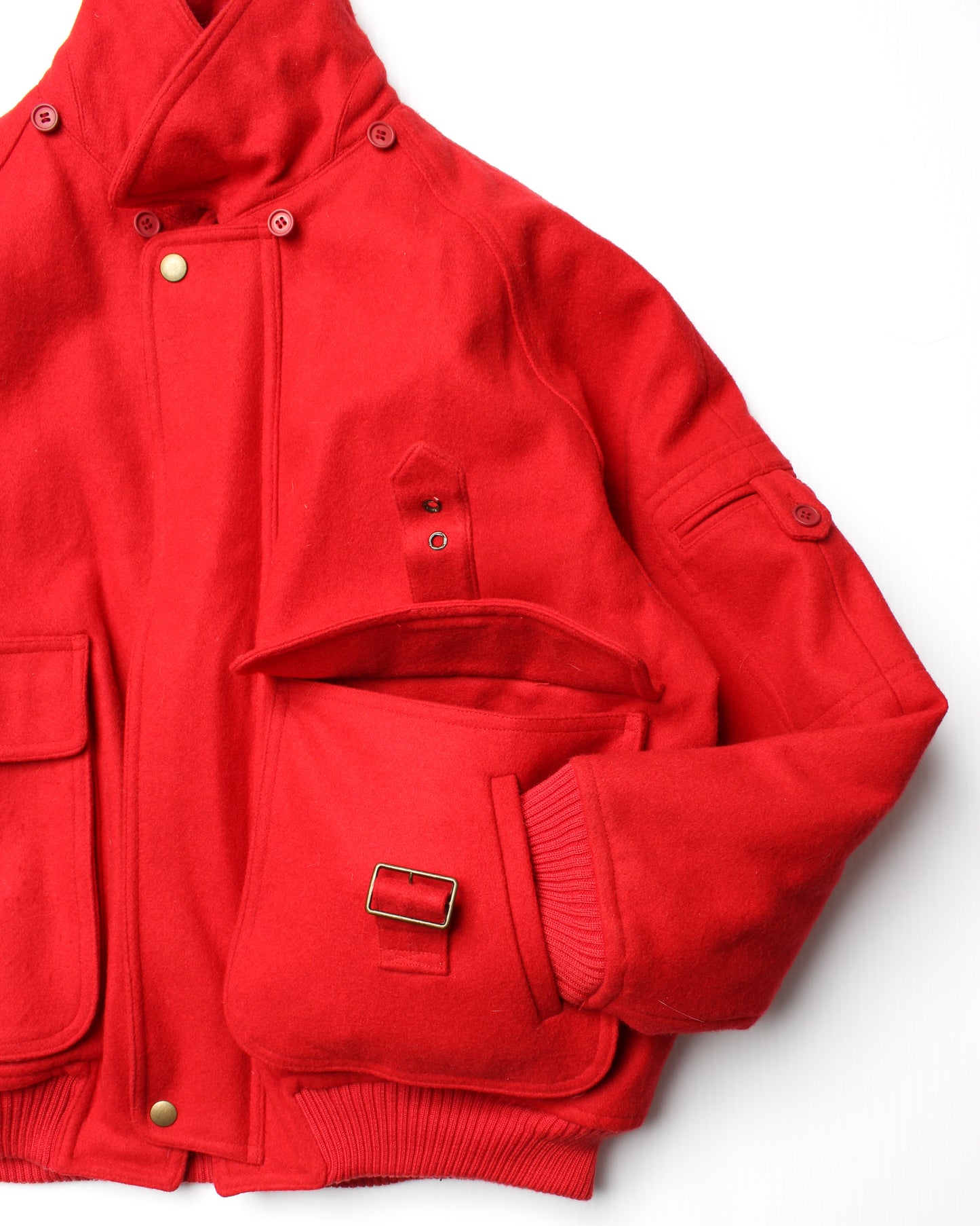 1990's Japanese Brand Melton Wool Bomber Jacket (M)